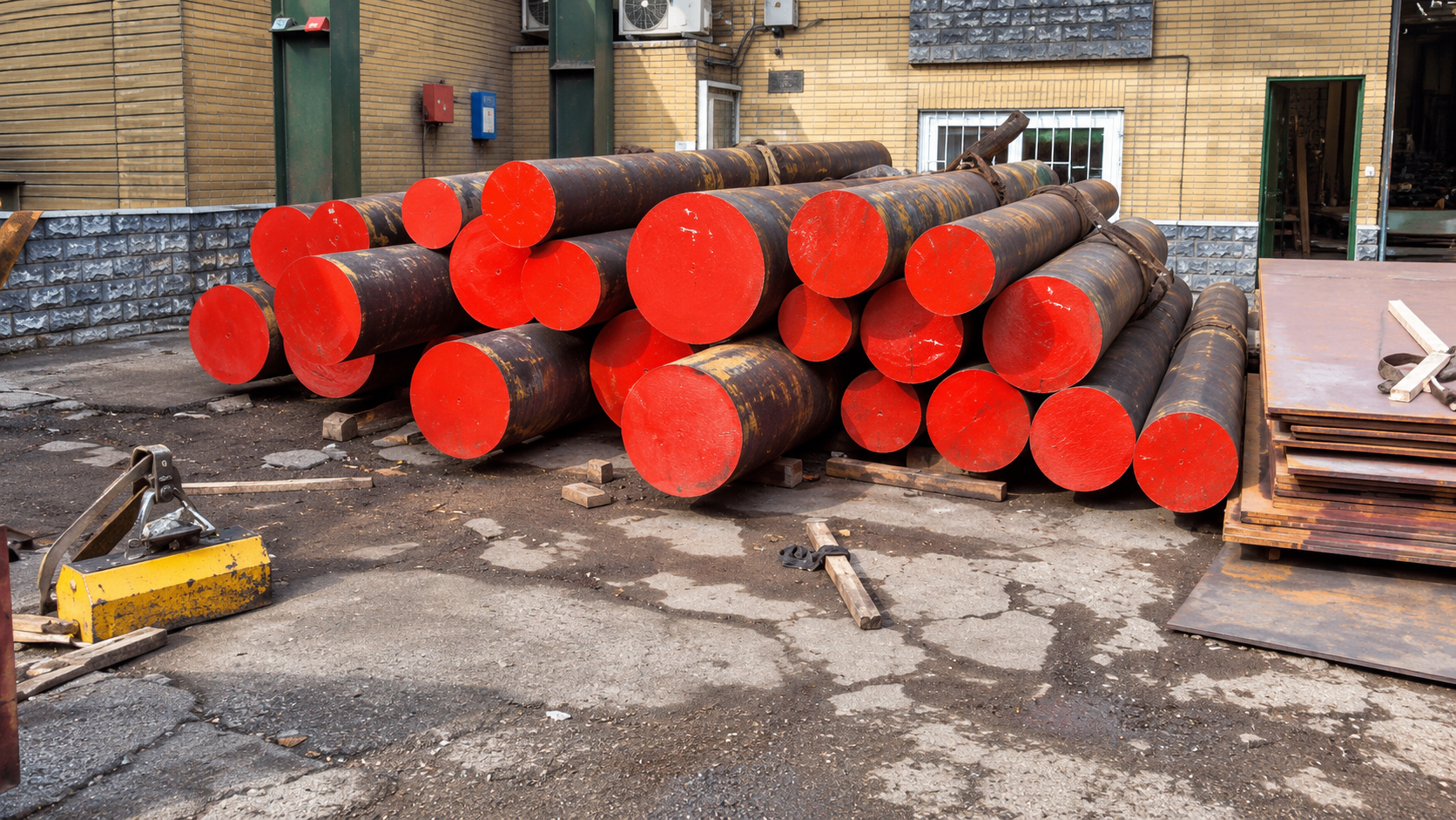 Alloy steel round bars in stock